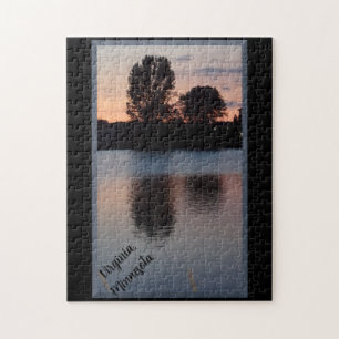 Réflexions Dans Minnesota Lake Jigsaw Puzzle