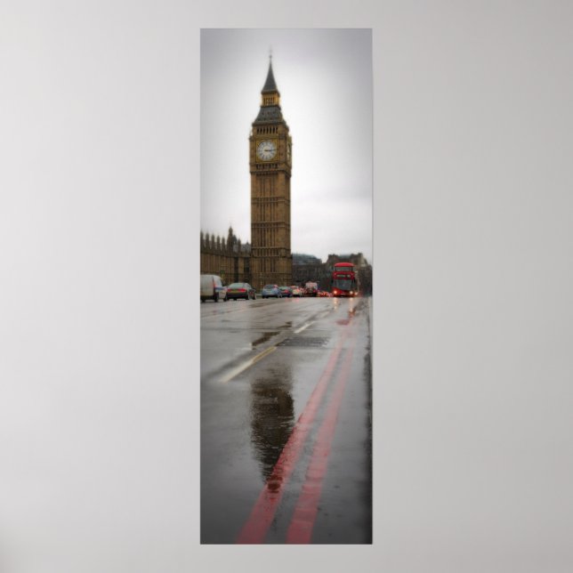 Réflexions de Big Ben - Poster de Londres (Devant)