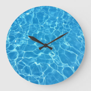 Réflexions de bulle d'eau Texture grande horloge