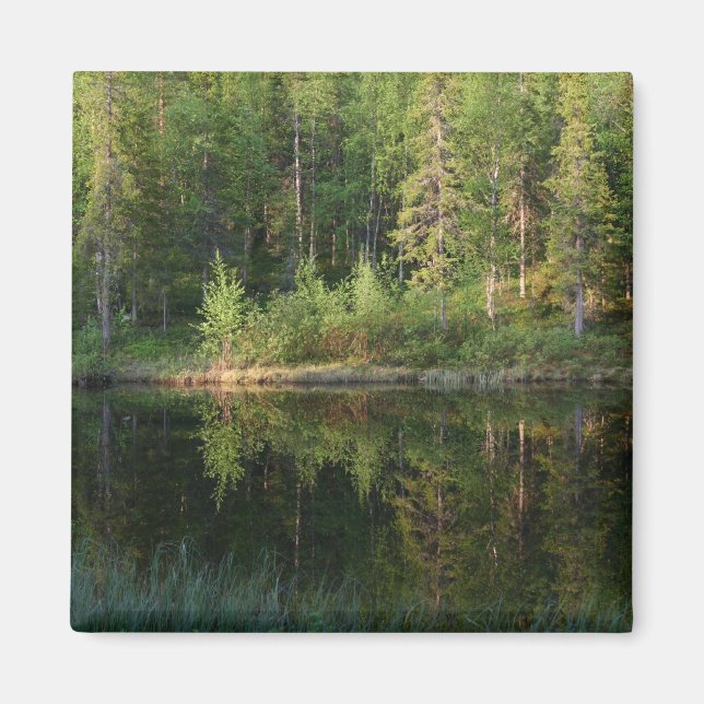 Réflexions de la nature aimant personnalisé (Devant)