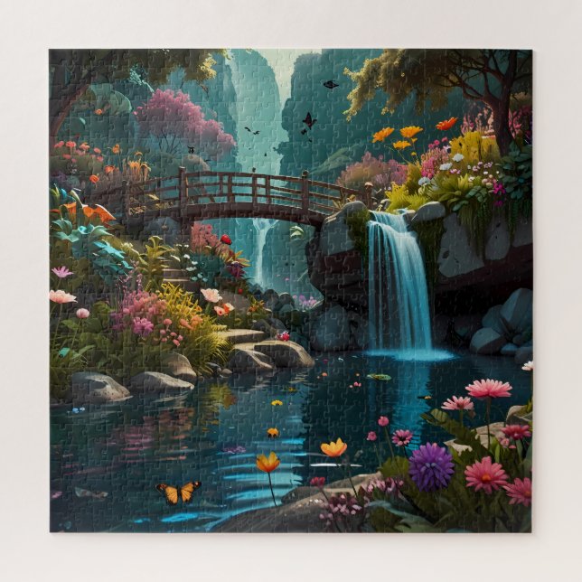 Réflexions de la nature : Un Puzzle Pittoresque (Vertical)