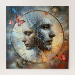 Réflexions fracturées - Puzzle surréaliste