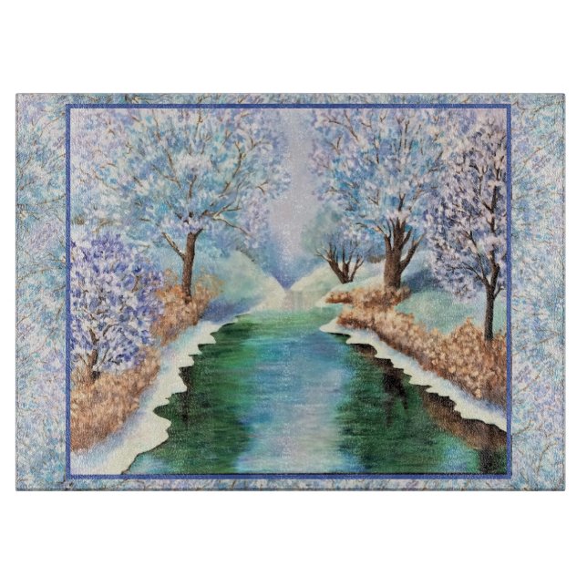 Réflexions hivernales de la planche à découper en  (Devant)