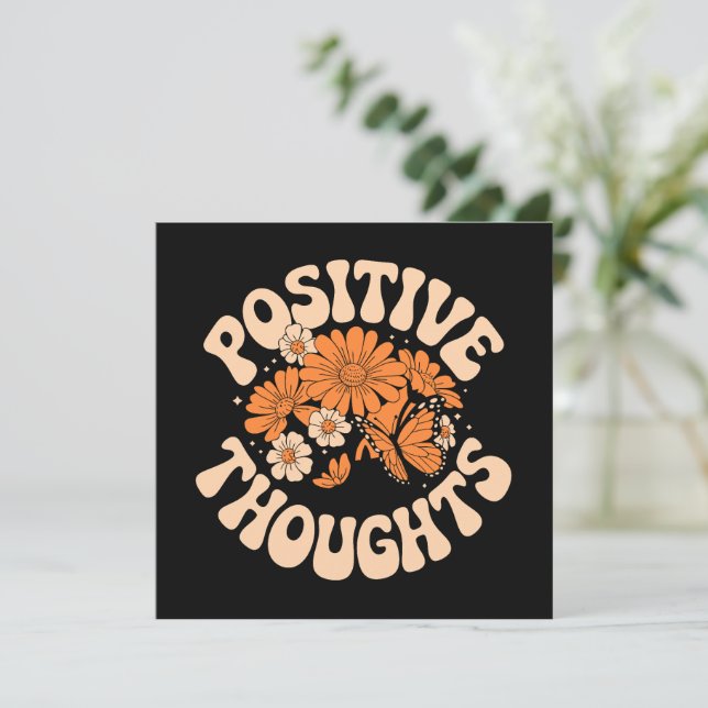 Réflexions positives - Fleurs et papillons (Debout devant)