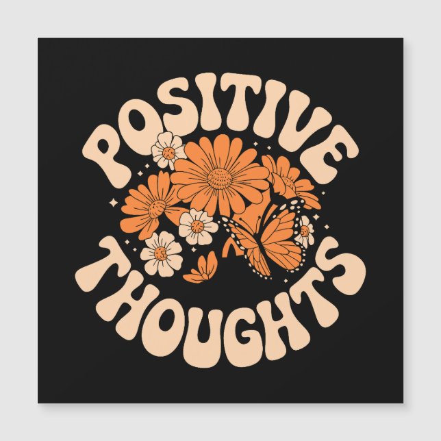 Réflexions positives - Fleurs et papillons (Devant)