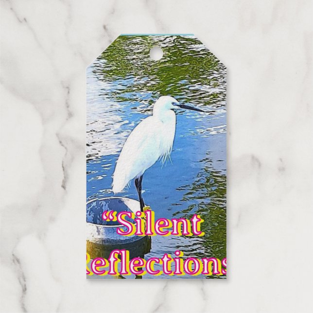 Réflexions silencieuses | Étiquette de don de la n (Verso)