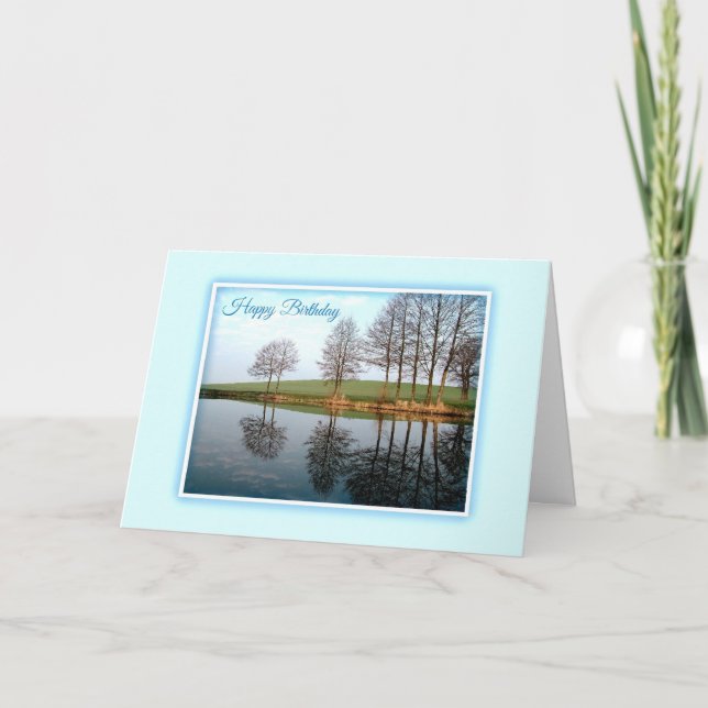 Réflexions sur la nature Carte d'anniversaire (Devant)