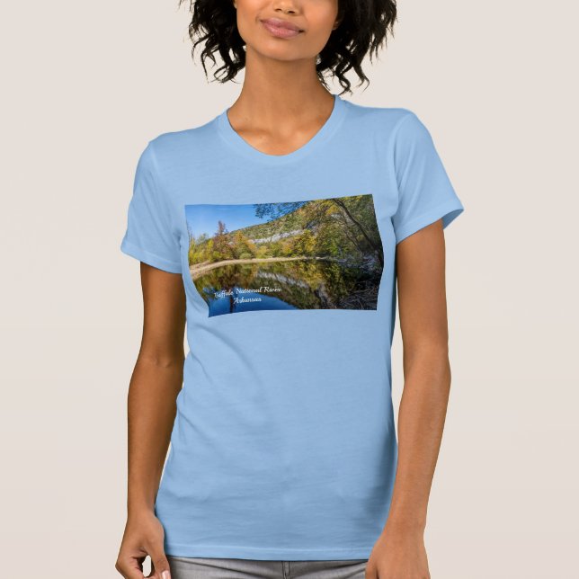 Réflexions sur l'automne T-shirt de Buffalo River (Devant)
