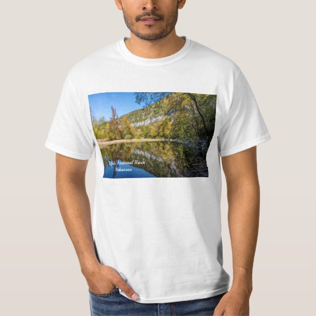 Réflexions sur l'automne T-Shirt de la rivière Buf (Devant)