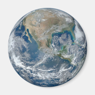 Réfrigérateur de la terre de planète ou aimant 