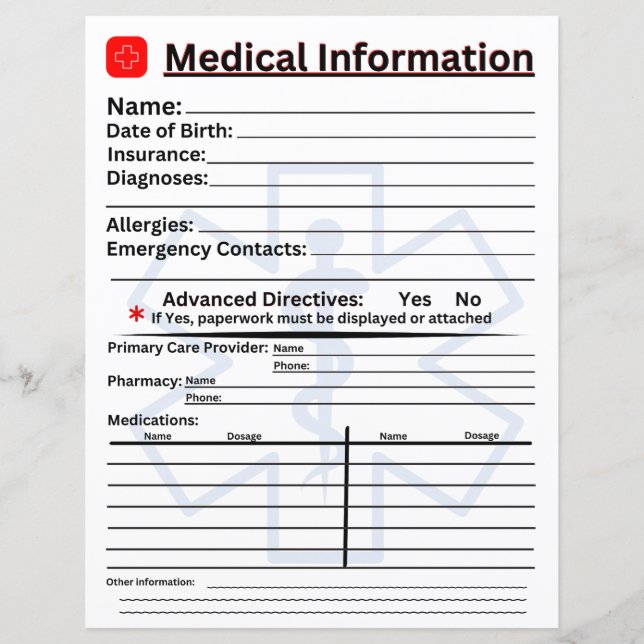 Réfrigérateur d'urgence d'information Médicale (Devant)