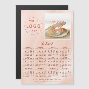Réfrigérateur magnétique 2020 Calendrier commercia