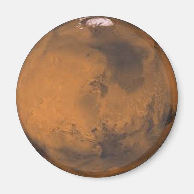 Réfrigérateur planète Mars ou aimant de verrouilla (Devant)