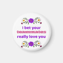 Refrigerator Magnet Hockey Gift Teammates