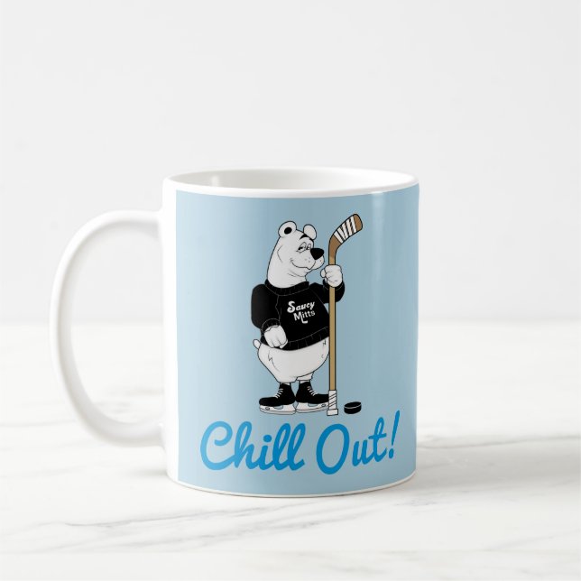 Refroidir ! Hockey Polar Bear Mug (Gauche)