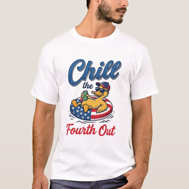 Refroidir le quatrième design de T-shirt de canard (Devant)