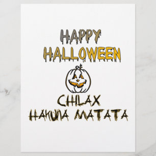 Refroidissez et détendez-vous. Joyeux Halloween