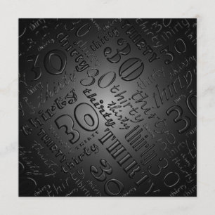 Refroidissez la 30ème invitation de fête