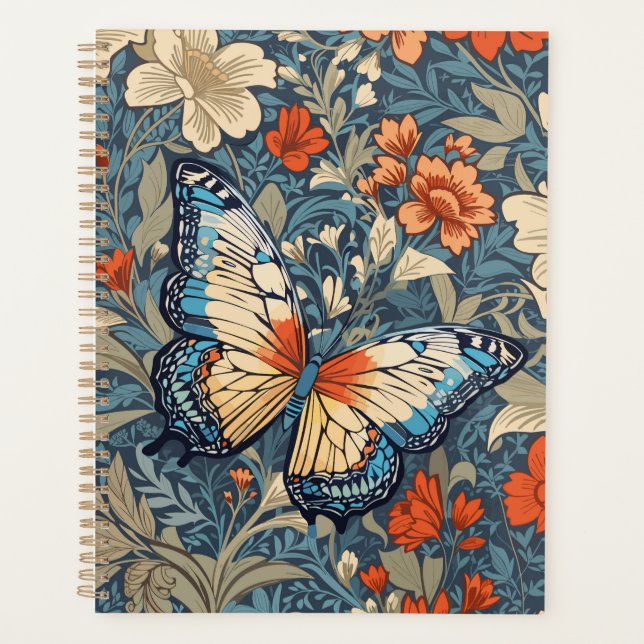 Regal Butterfly Amidst William Morris Floral (Devant)