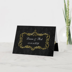 régal fleurir noir et or damask merci