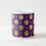 Regal Purple et Gold Shell Jumbo Mug<br><div class="desc">Regal Purple et Gold Shell Jumbo Mug</div>