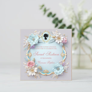 Regal Regency Era Sweet sixteen Invitation