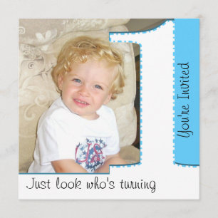 Regard de garçon qui tourne 1 invitation