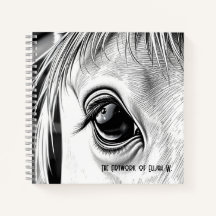 Regard Équin - Cahier à Dessin en Spirale