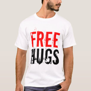 Regard vintage libre du T-shirt d'étreintes