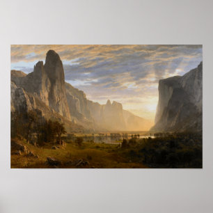 Regardant la vallée de Yosemite par impression de