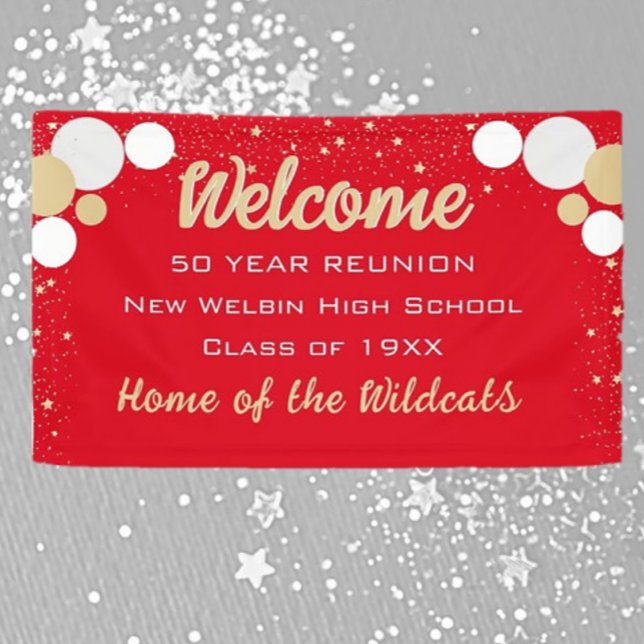 REGARDE ! Bannière Réunion Classe Confetti (Créateur téléchargé)