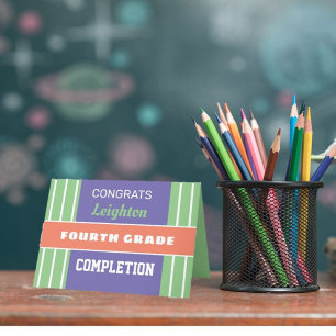 Regarde ! Carte d'achèvement de quatrième année pe