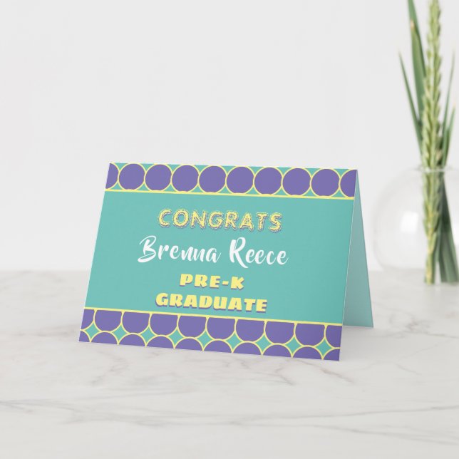 Regarde ! Carte de diplôme pré-K (Devant)