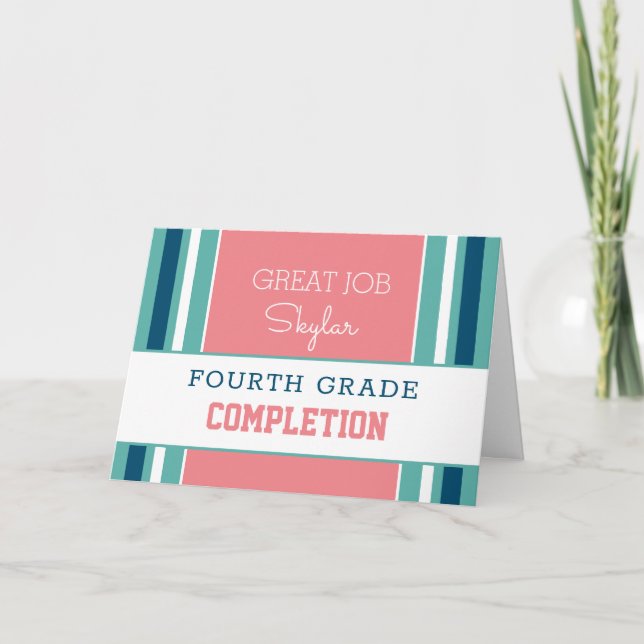 Regarde ! Carte de fin de grade personnalisée ! Ca (Devant)