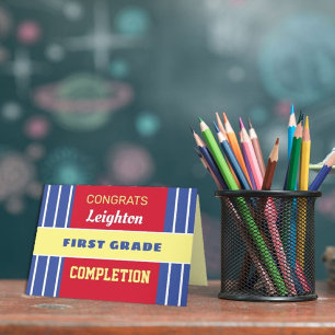 Regarde ! Carte de fin de première année personnal