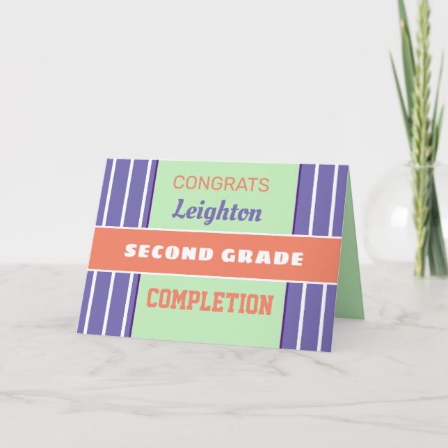 Regarde ! Carte de fin de secondaire personnalisée (Devant)