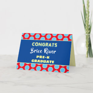 Regarde ! Carte de graduation pré-K