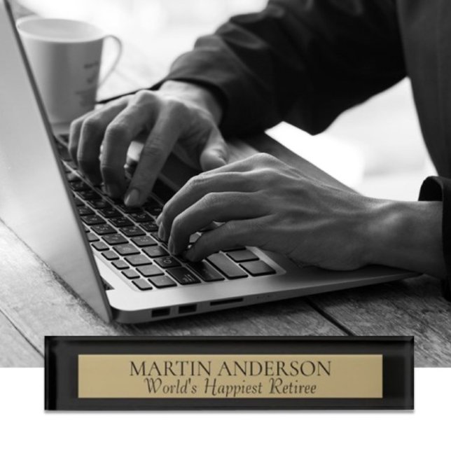 REGARDE ! Plaque de nom de la Retraite la plus heu (Créateur téléchargé)