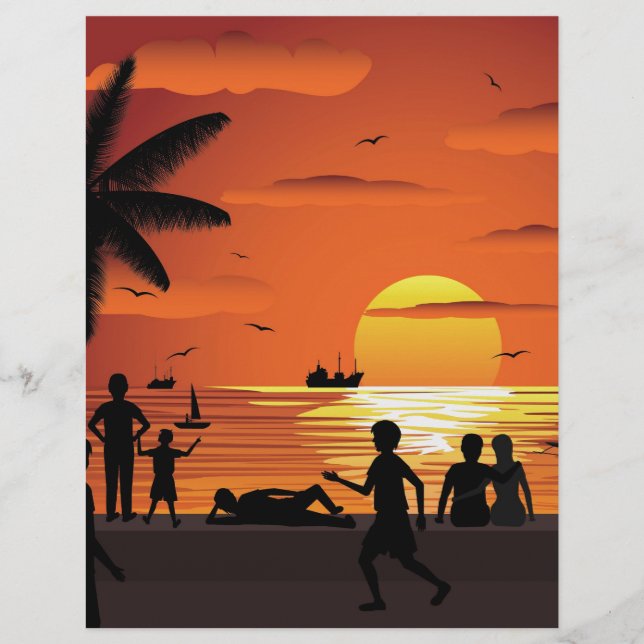 regarder le coucher du soleil (Devant)