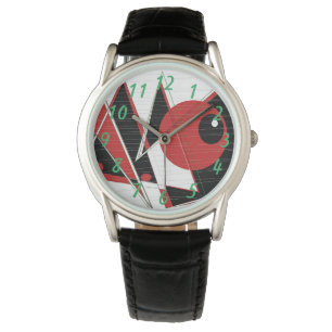 Regarder les yeux rouges regarder la montre mascul