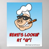 REGARDEZ À Q ! Poster du barbecue