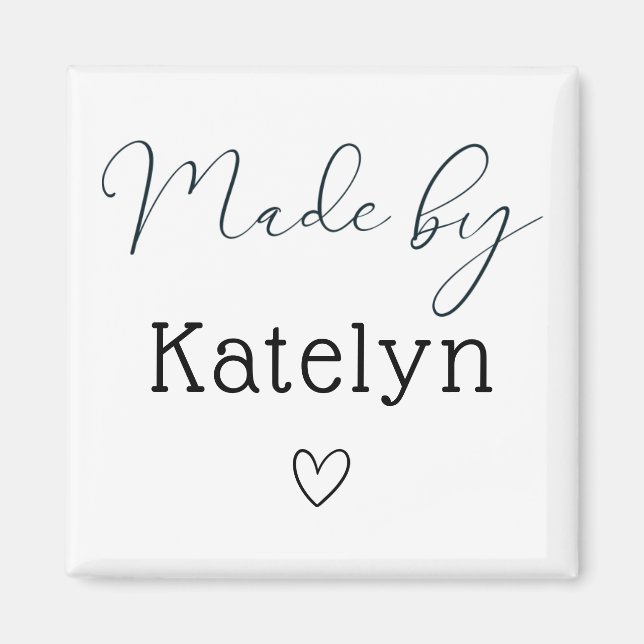 Regardez Ce Que J'Ai Fait De Magnet Personnalisé (Devant)