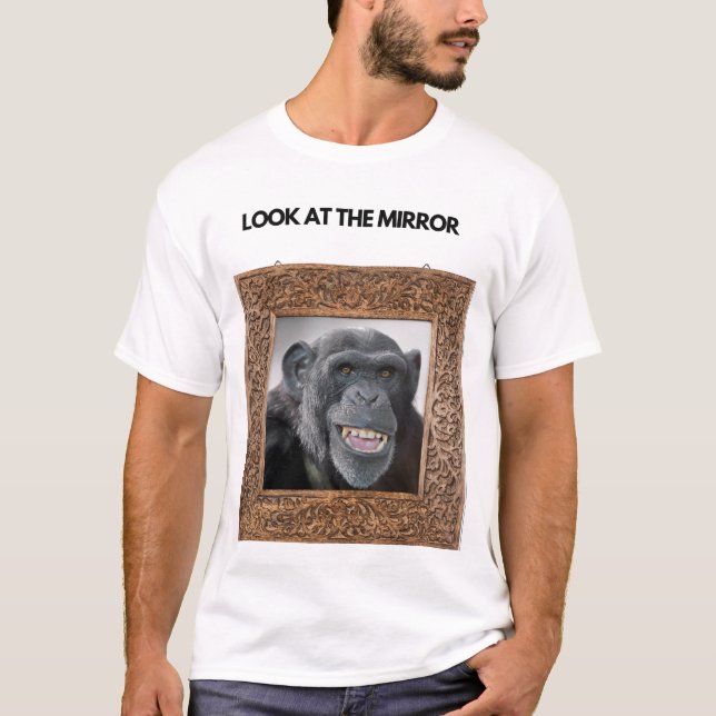 Regardez Le T-shirt Mème Amusant Mirror (Devant)