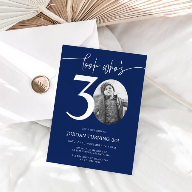 Regardez qui a 30 ans | Invitation du 30e annivers (Créateur téléchargé)