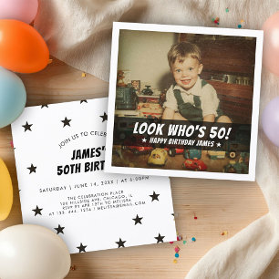 Regardez qui a 50 ans Invitation d'anniversaire pe
