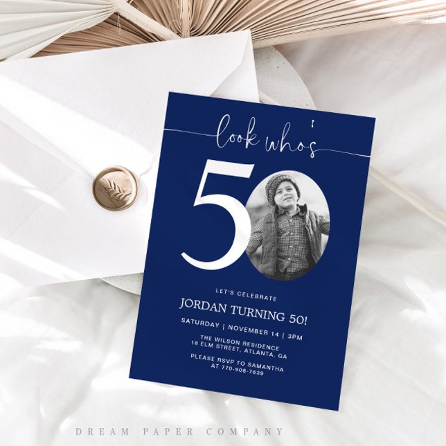 Regardez qui a 50 ans | Invitation pour les 50 ans (Créateur téléchargé)