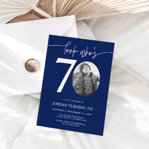 Regardez qui a 70 ans Invitation 70e anniversair