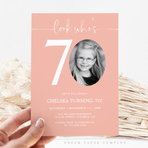 Regardez qui a 70 ans Invitation d'anniversaire