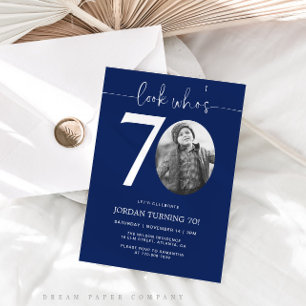 Regardez qui a 70 ans Invitation pour les 70 ans
