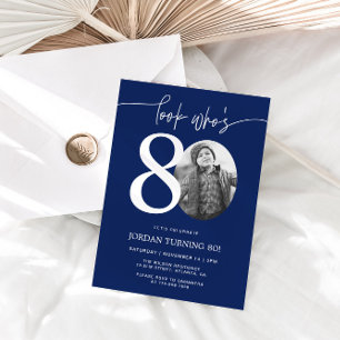 Regardez qui a 80 ans Invitation 80e anniversair